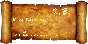 Kuka Bettina névjegykártya